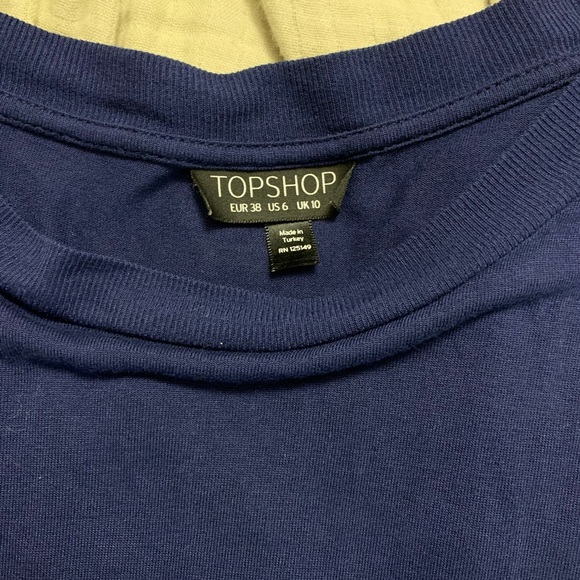 Topshop navy shirt - Picture 3 of 3